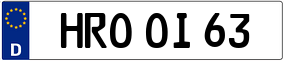 Trailer License Plate